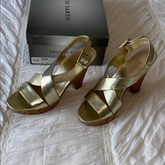 Franco Sarto Gold Heel - Picture 3 of 8